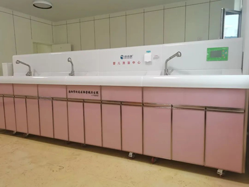 河南省南阳市卧龙区陆营镇卫生院婴儿洗浴中心安装与调试完成