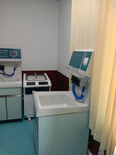 济南第一医科大学附属颈肩腰腿痛医院内镜清洗工作站，山东菏泽郓城县李集镇中心卫生院内镜自动清洗消毒机安装与调试完成